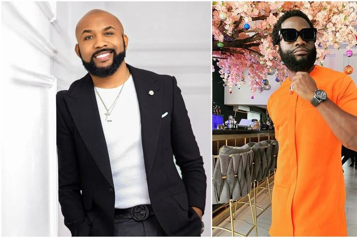 Nigerian music star Banky W and popular disc jockey Obi [Instagram/BankyW] [Instagram/DJObiajent]