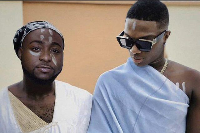 Davido and Wizkid (Twitter)