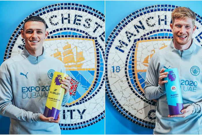 Foden and De Bruyne win Premier League awards