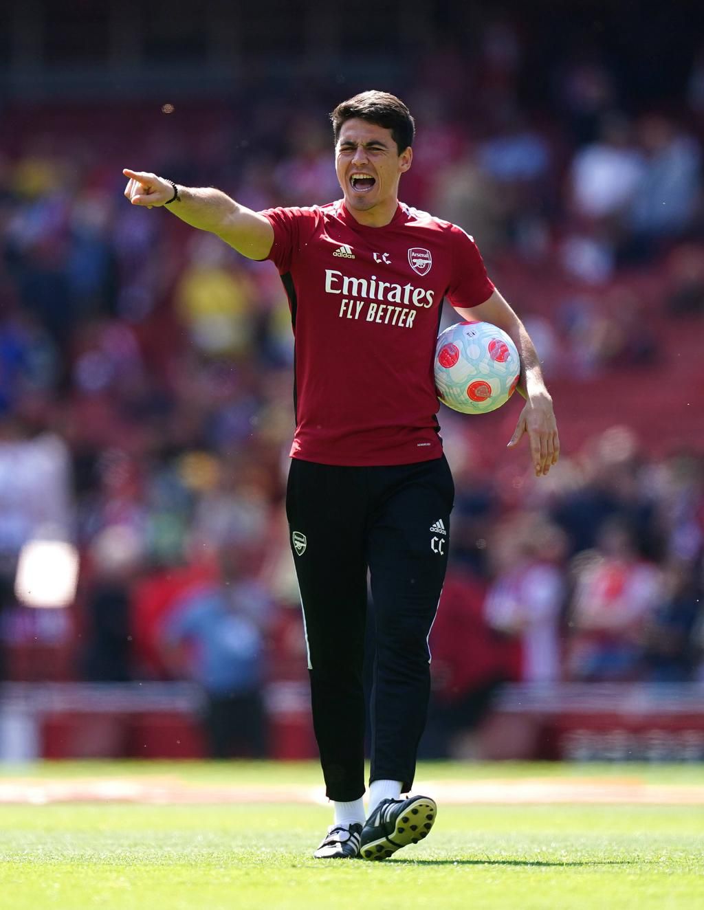 27-year-old Arsenal coach Carlos Cuesta is on the rise