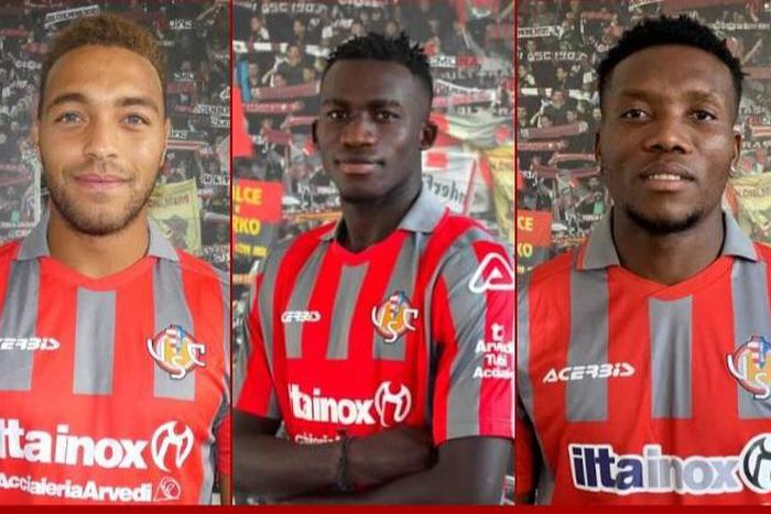 Cyriel Dessers,  Felix Afena-Gyan and David Okereke are now teammates at Cremonese.