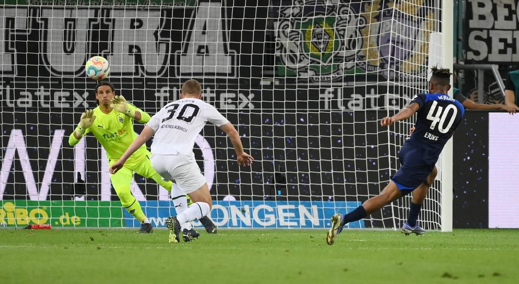 Chidera Ejuke tested Yann Sommer in the first half