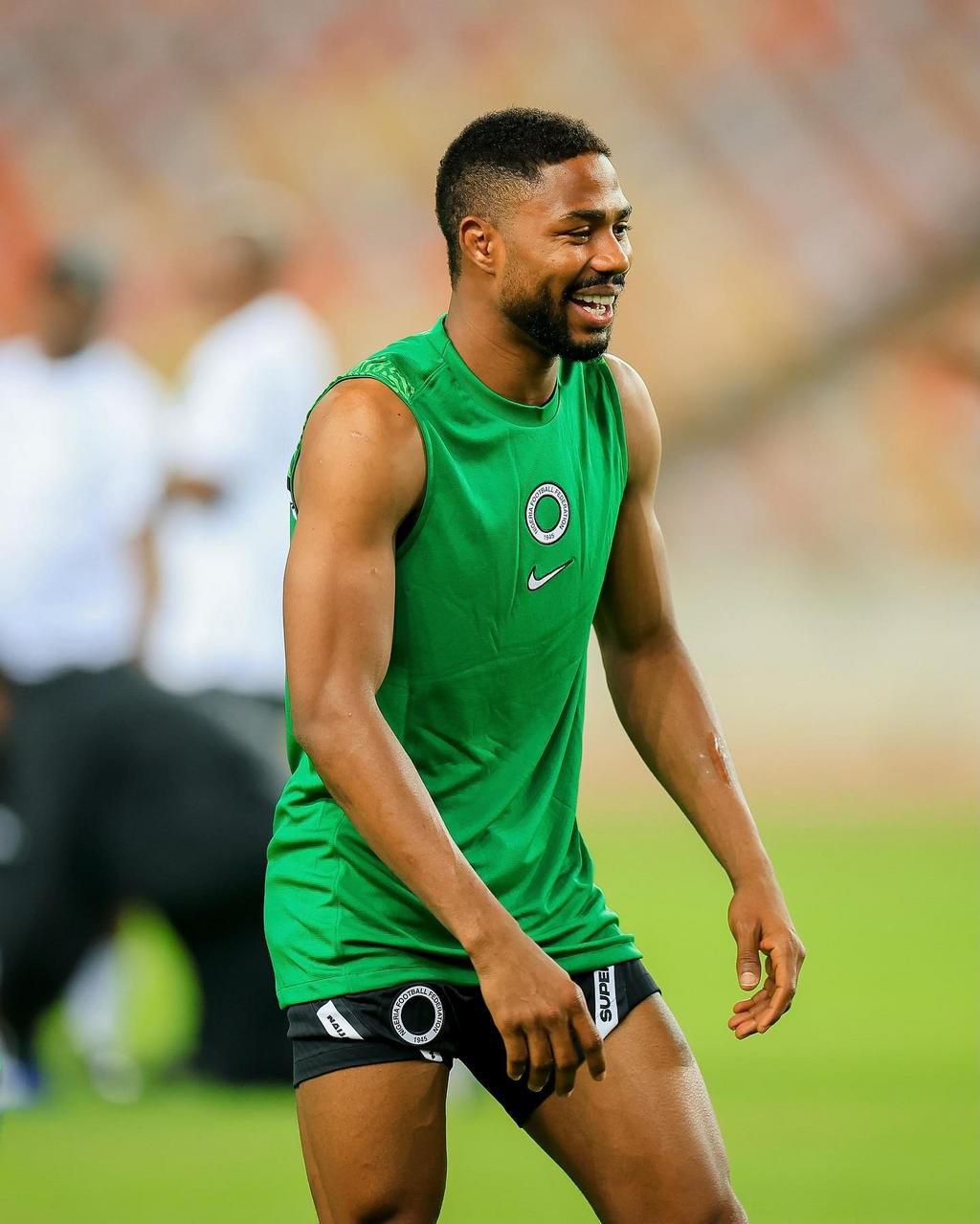 The Super Eagles players are all smiles ahead of the crucial world cup qualifiers against Ghana