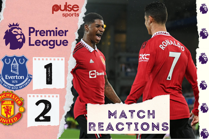 Reactions as Ronaldo makes history as United record 2-1 win over Everton in the Premier League