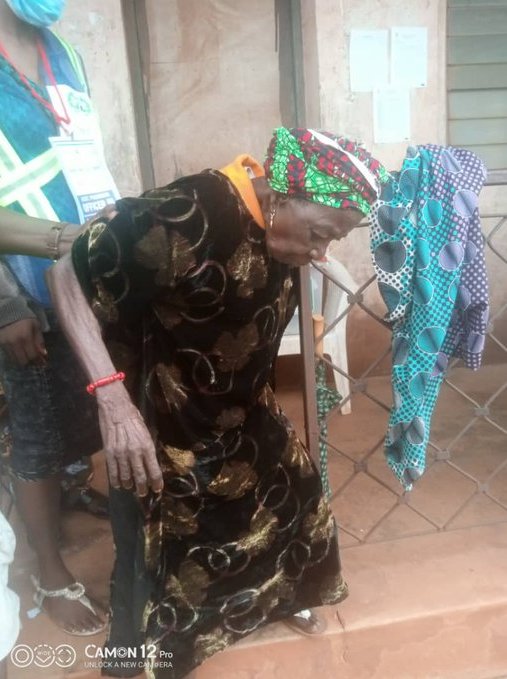 105 year old woman casts her vote. [Daily Trust]