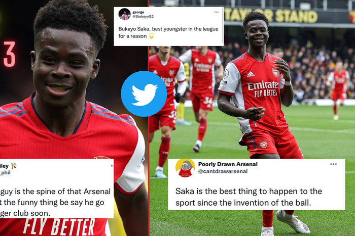 Bukayo Saka shines in Arsenal's 3-1 win over Watford at Vicarage Road on Sunday