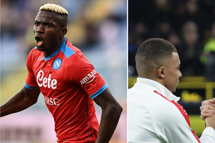 Victor Osimhen Erling Haaland Kylian Mbappe