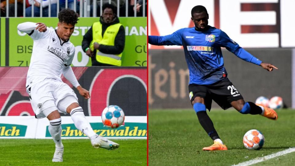 Chima Okoroji and Jamilu Collins both played in the German second division this season