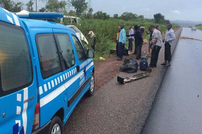 A car accident on a Nigerian road (for illustrative purpose)