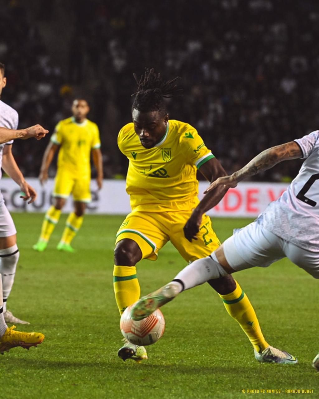 Moses Simon was on for 76 minutes.