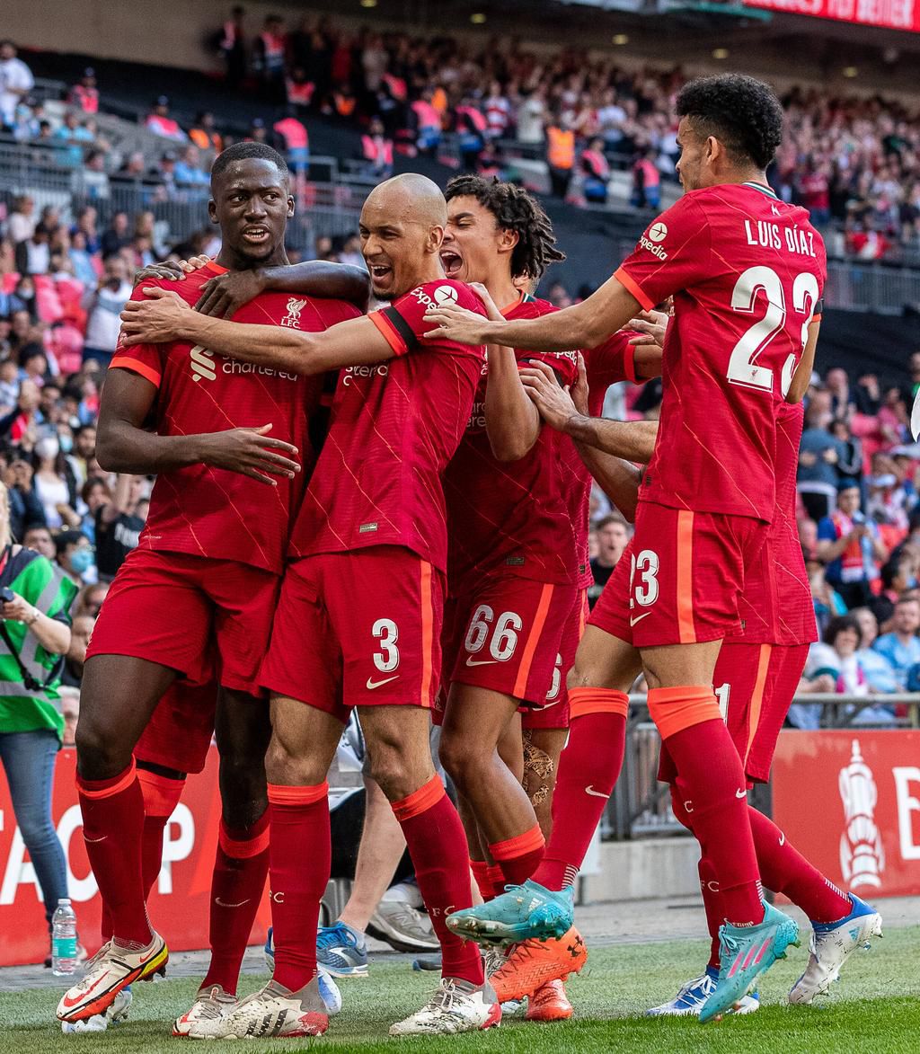 Ibrahim Konate scored the opener for Liverpool against City on Saturday in the FA Cup