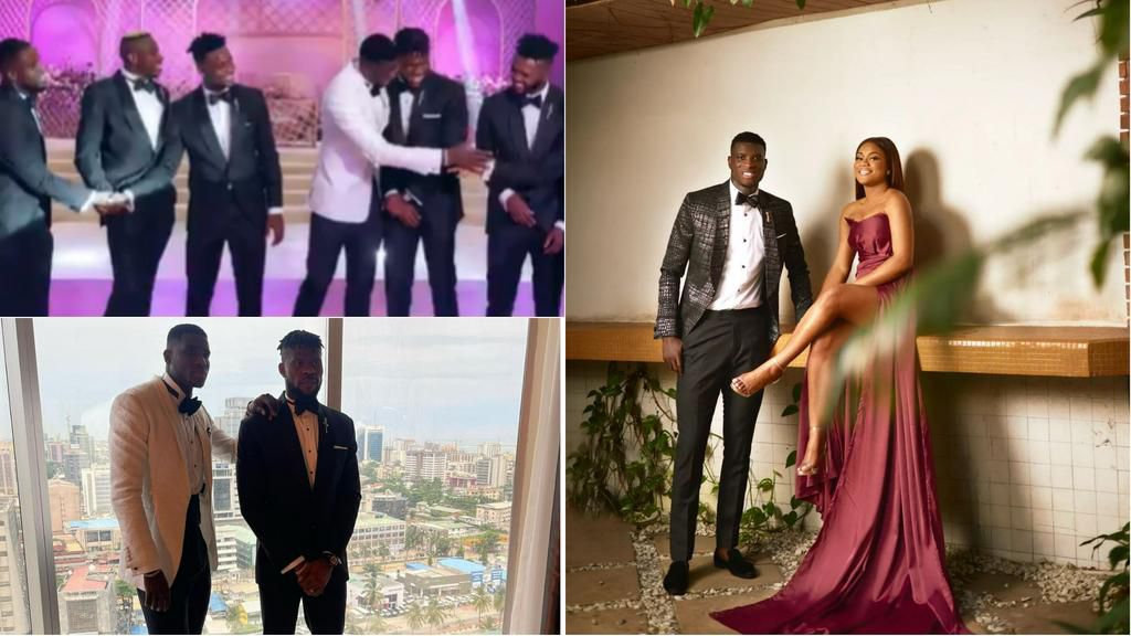 Osimhen, Uzoho, Awaziem and Onyeka turn up for Onuachu's 2nd wedding in Lagos