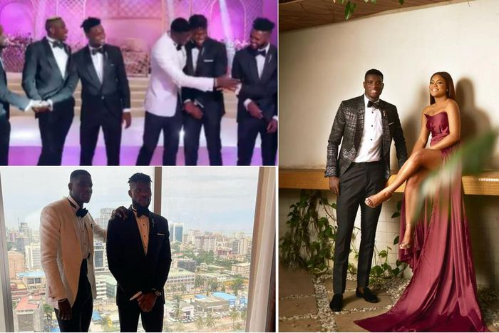 Osimhen, Uzoho, Awaziem and Onyeka turn up for Onuachu's 2nd wedding in Lagos