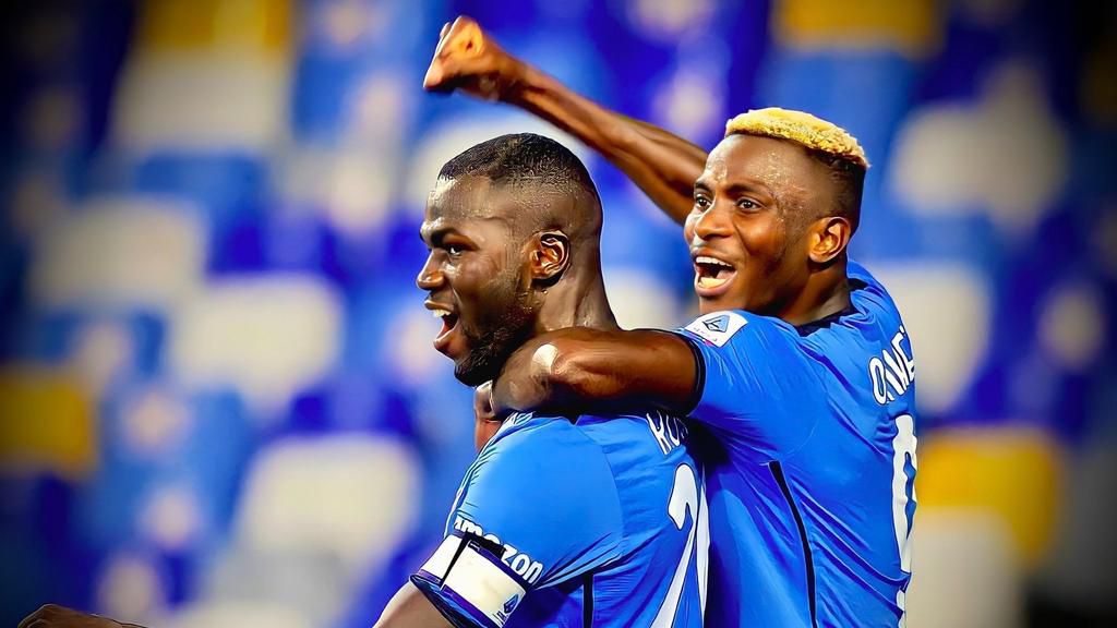 Kalidou Koulibaly of Chelsea & Victor Osimhen of Napoli