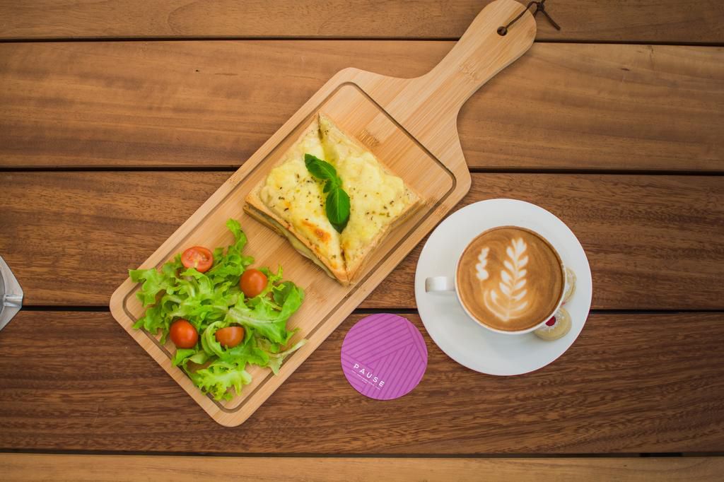 There are different types of sandwiches, waffles and toast