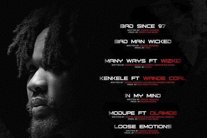 BNXN - BAD SINCE 97 TRACKLIST