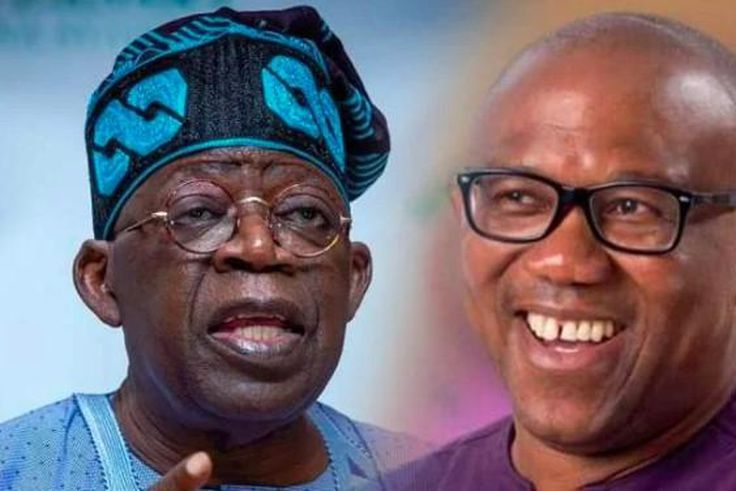 Presidential candidates of the APC, Bola Tinubu and Peter Obi of the Labour Party (Punch)