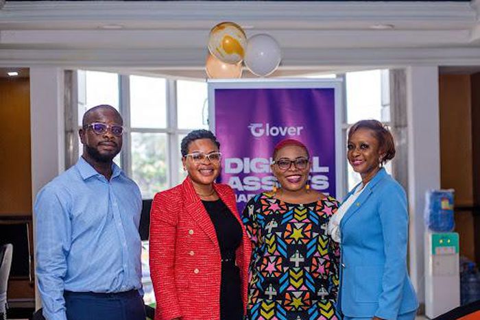 L-R: Damilola Layode - CEO, Glover, Evelyn Edumoh - COO, Arkland Properties & Investment Company, Theodore Chimonez - Senior Product Manager, Titilayomi Babaoye - Group Head - Inclusive Banking, Heritage Bank PLC)
