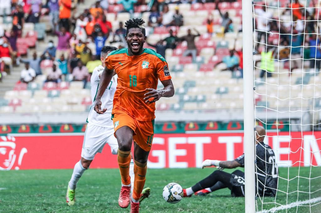 Ibrahim Sangare grabbed Cote d'Ivoire's second in a dominant display against Algeria (IMAGO/Sebastian Frej)