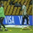 Francis Uzoho and Maduka Okoye warming up at the Africa Cup of Nations