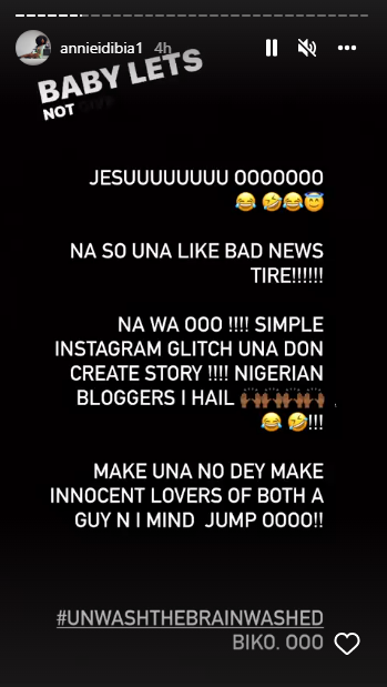 Annie Idibia faults Instagram glitch, says all is well in her marriage