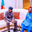 APC presidential aspirant, Asiwaju Bola Tinubu visited Vice President, Yemi Osinbajo at his Abuja residence. [Tolani Ali]