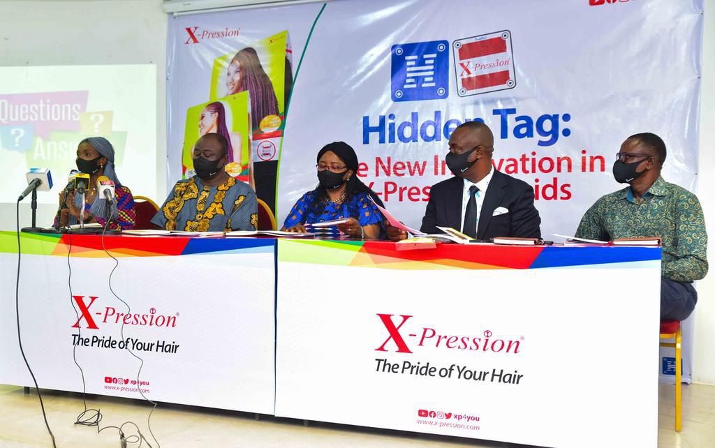 X-pression hair creates mobile app to detect fake hair products.; shares development in a press conference at company's premises in Lagos.
