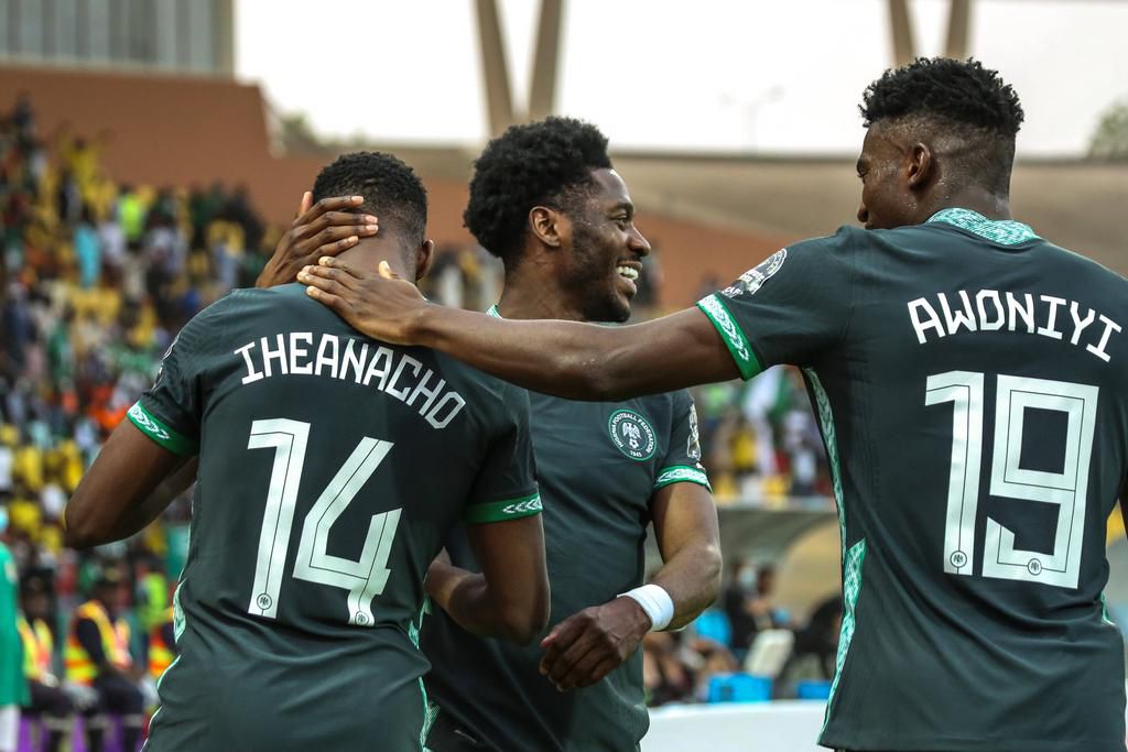 Super Eagles debutants, Kelechi Iheanacho, Ola Aina and Taiwo Awoniyi