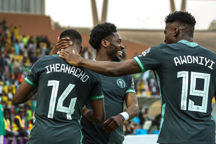 Super Eagles debutants, Kelechi Iheanacho, Ola Aina and Taiwo Awoniyi