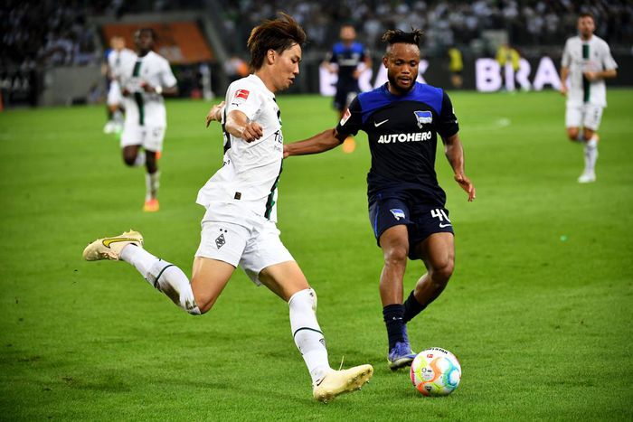 Ejuke was in action for Hertha Berlin in their Bundesliga encounter against Borussia Monchengladbach