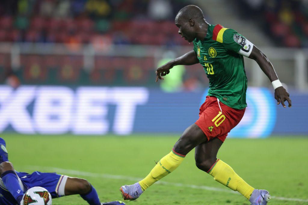 Vincent Aboubakar scored his sixth goal of the Cup of Nations as Cameroon beat the Comoros