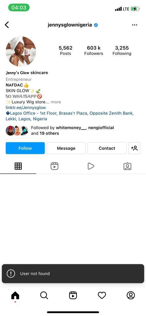 Jenny's Glow blocked me when I asked if medical professionals are involved in making the products