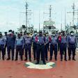 Cross section of personnel of the Nigerian Navy, EFCC, NSCDC, Immigration, Customs and NIMASA during the launch of Exercise Sanga-Sung in Onne, Rivers state on Tuesday. [NAN]