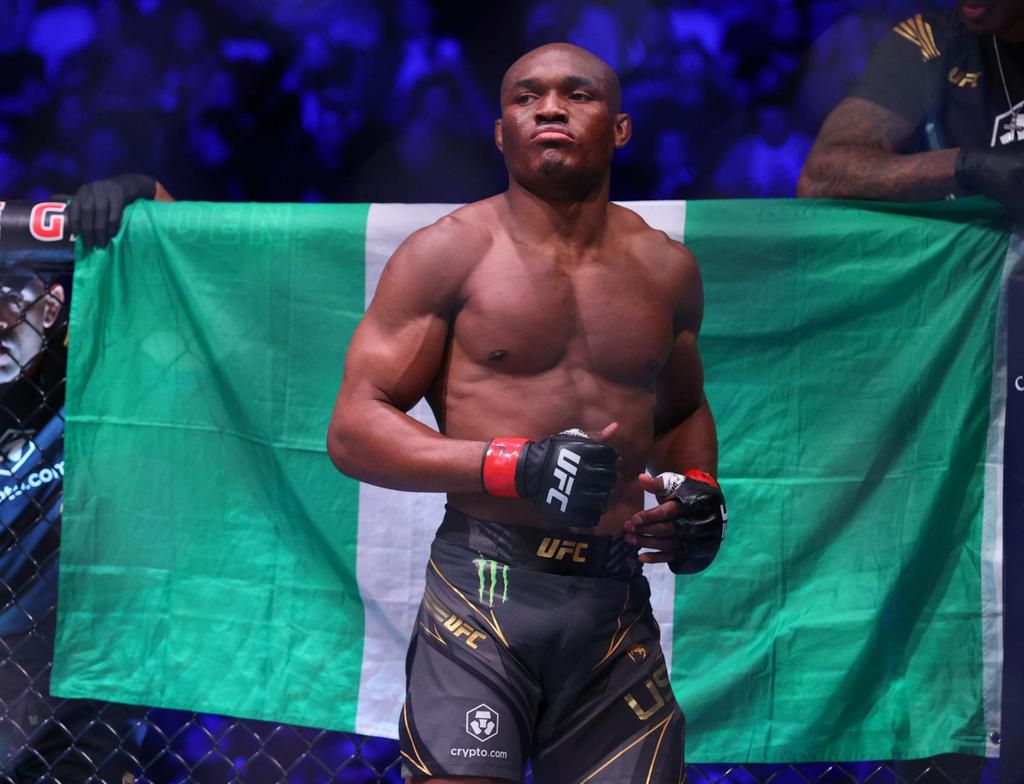 Kamaru Usman boasts on Burna Boy's album ahead of fight against Leon Edwards