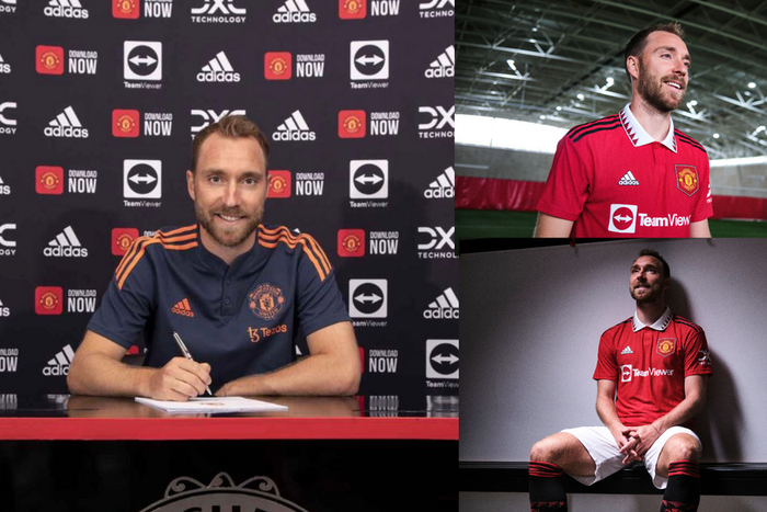Christian Eriksen has been officially unveiled as a Manchester United player
