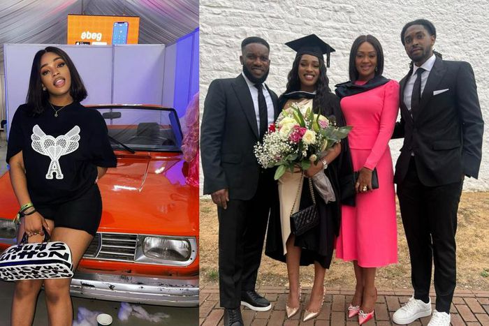 Jay-Jay Okocha celebrates daughter Danielle at graduation