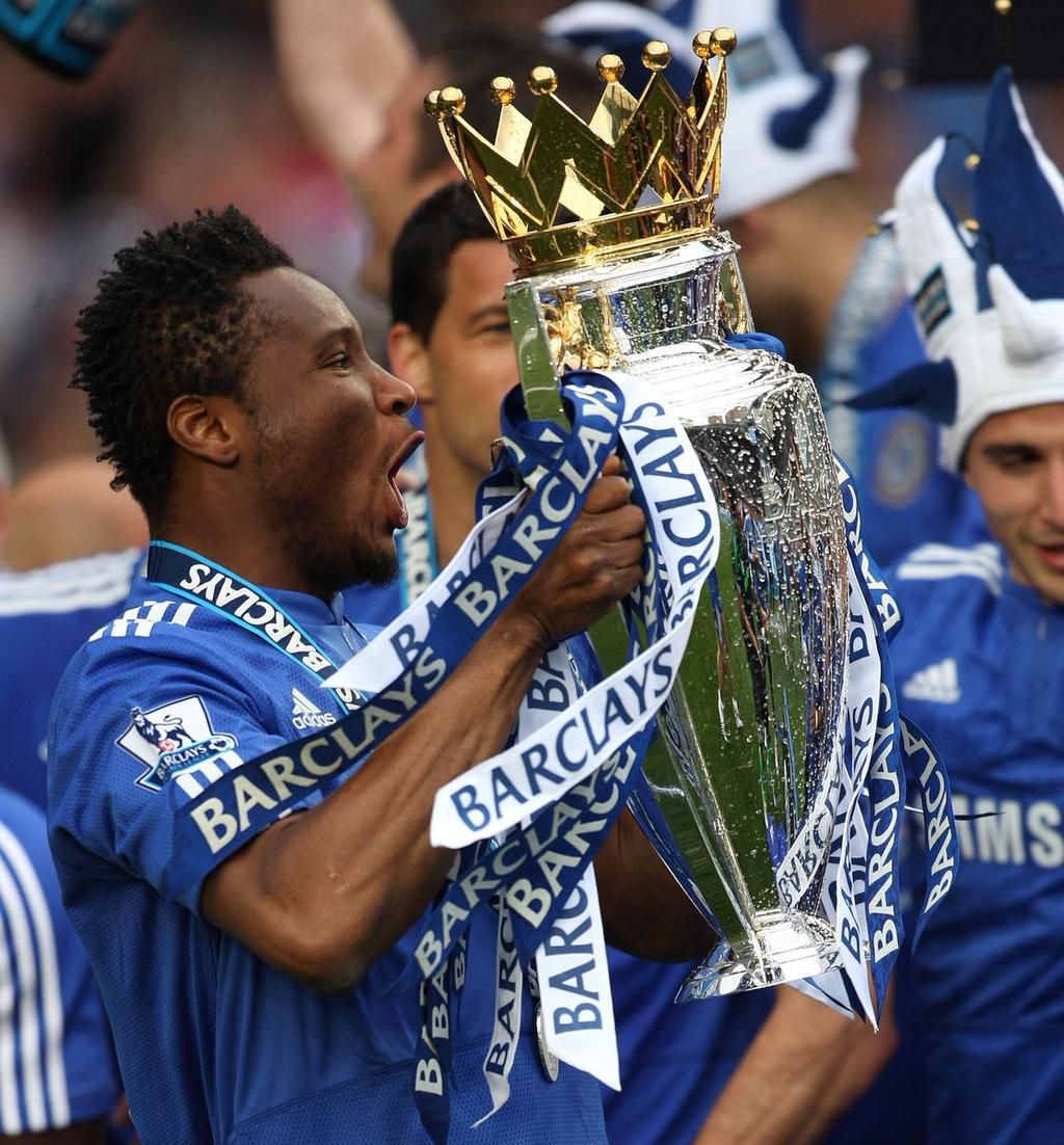 John Obi Mikel won two Premier League titles at Chelsea
