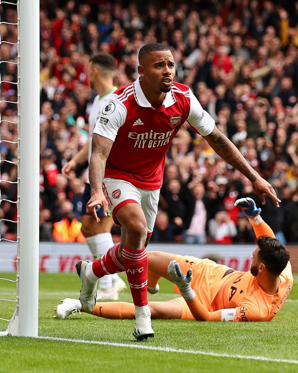 Gabriel Jesus scored for Arsenal in their win against Tottenham in the North London derby