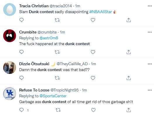 Reactions to the Dunk Contest