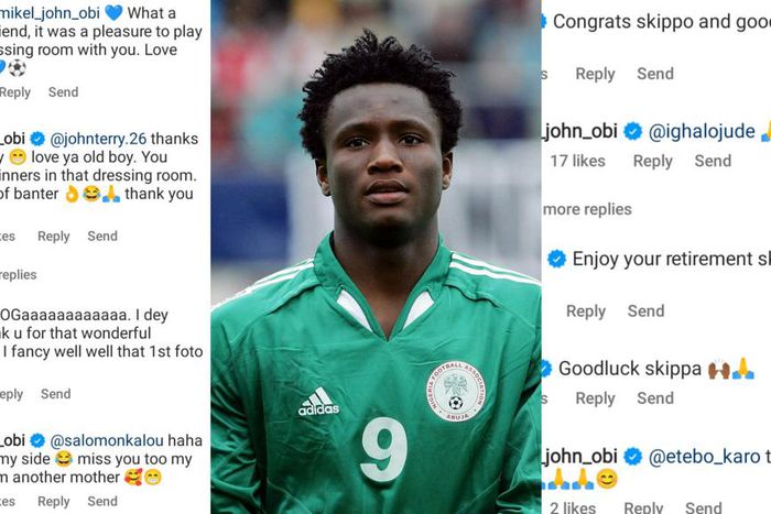 Reactions as Mikel Obi retires from football