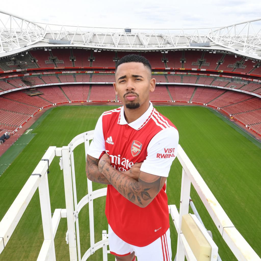 Arsenal unveil Gabriel Jesus as new number 9 [Photos]