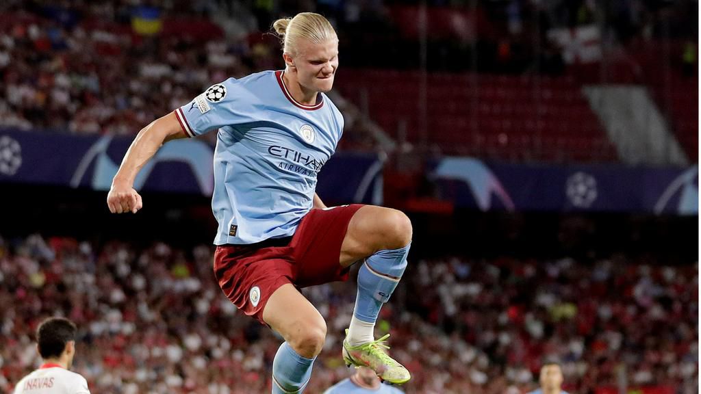Haaland tipped to beat Ronaldo's goal record, leads Manchester City to victory Sevilla
