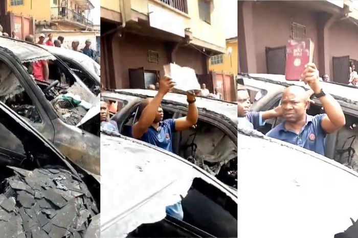 Bible remains intact after fire outbreak