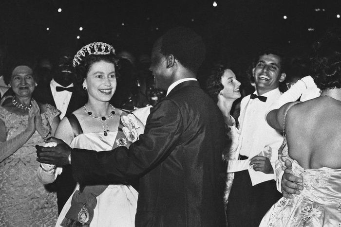 Queen Elizabeth dancing with Kwame Nkrumah in Ghana 1961