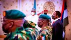 President Muhammadu Buhari in a security meeting with service chiefs [Presidency]