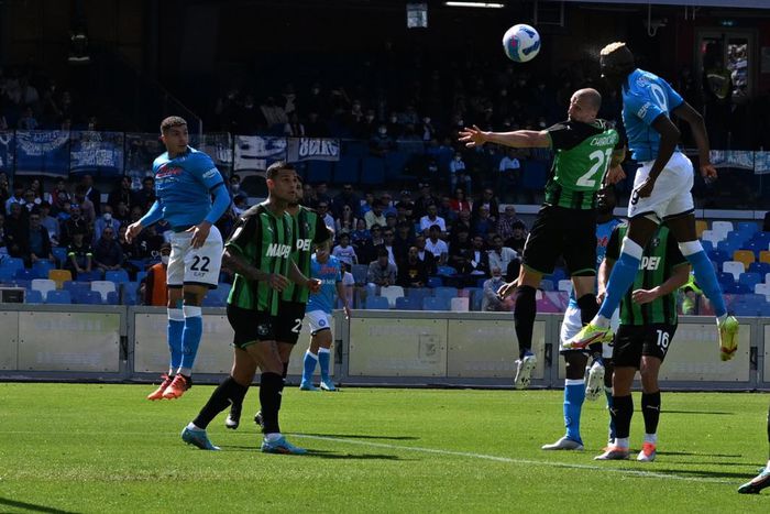 Victor Osimhen grabbed a goal and an assist in Napolis emphatic win over Sassuolo