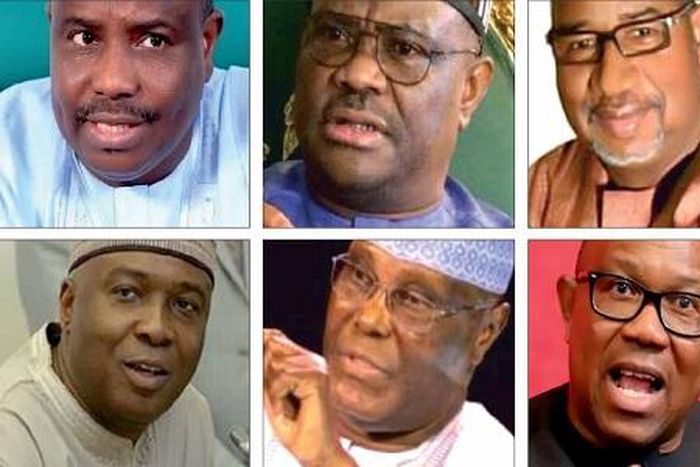 PDP 2023 Presidential aspirants (The Nation)