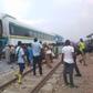 Intending passengers about to board free train ride at Iju station in Lagos on Thursday. [dailytimes]
