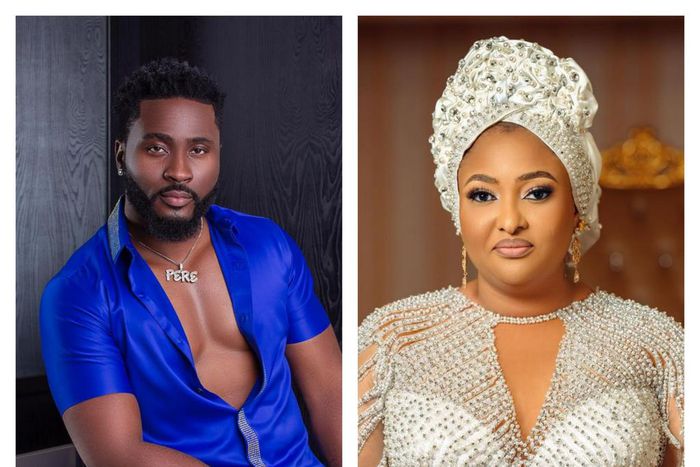 Reality TV star Pere Egbi and the first lady of Kogi State Rashida Bello [Instagram/PereEgbiOfficial] [Instagram/RashidaYahyaBello]