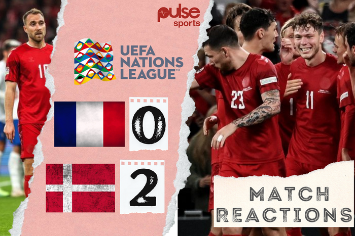 Denmark defeated France in the UEFA Nations League on Sunday night